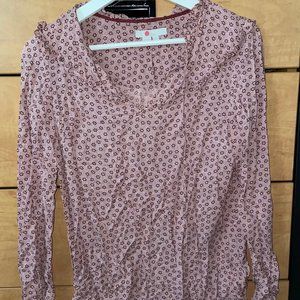 Pastel Linen-Style Long Sleeved Shirt